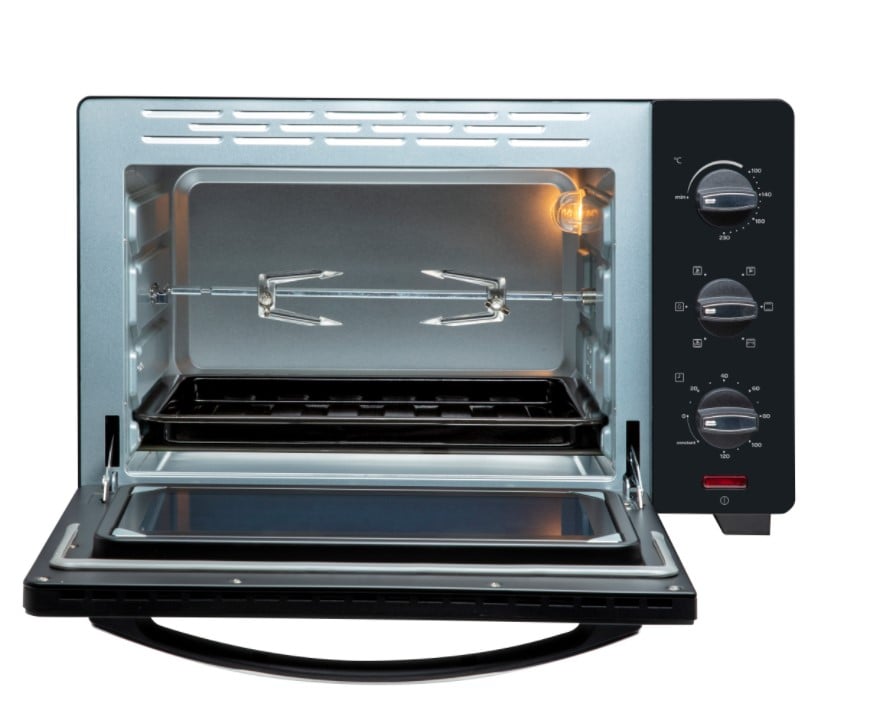 INVENTUM OV307BHetelucht ovenMet Draaispit Curblue